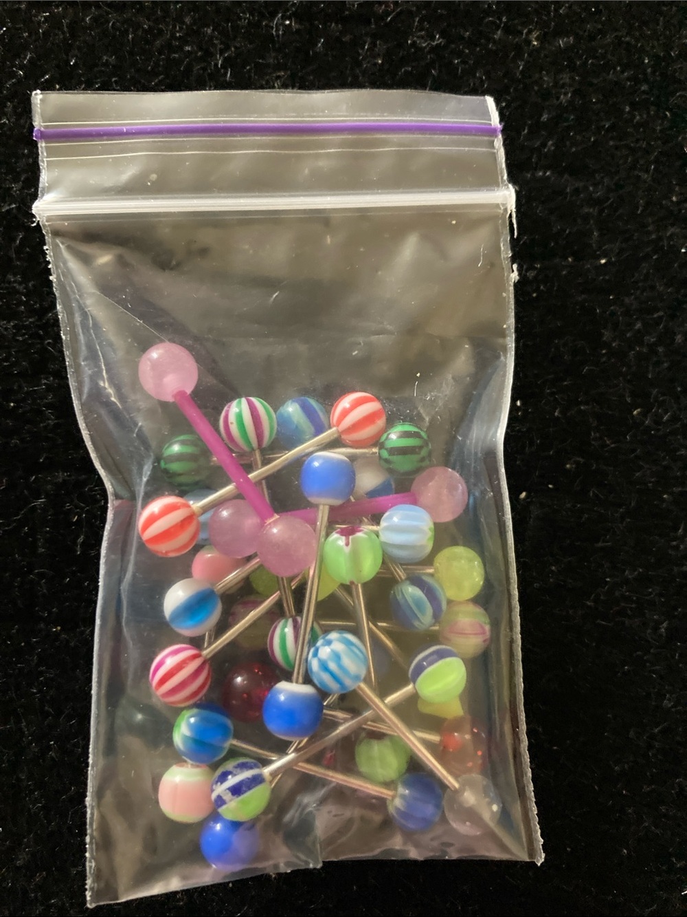 Not Rated Multi-Color Assorted Ball End Body Jewelry Set